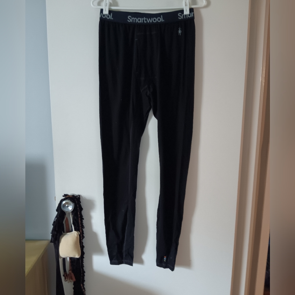 SMARTWOOL black 150 merino wool leggings long johns